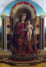 欧洲12-19世纪油画一_BELLINI, Gentile - The Virgin and Child Enthroned